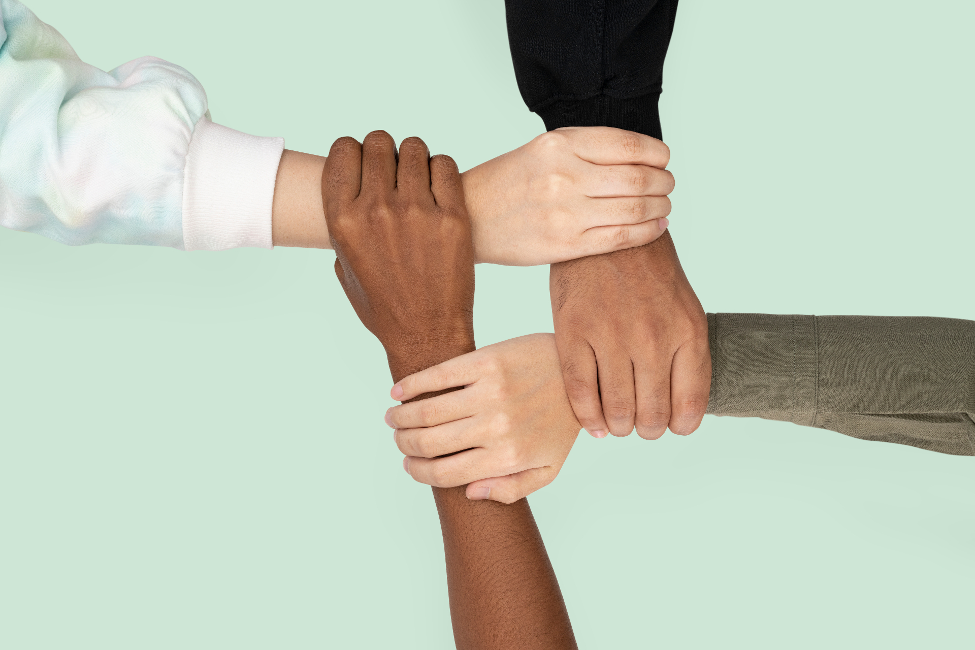 Hands joined together — CareStride's partnership-led approach
